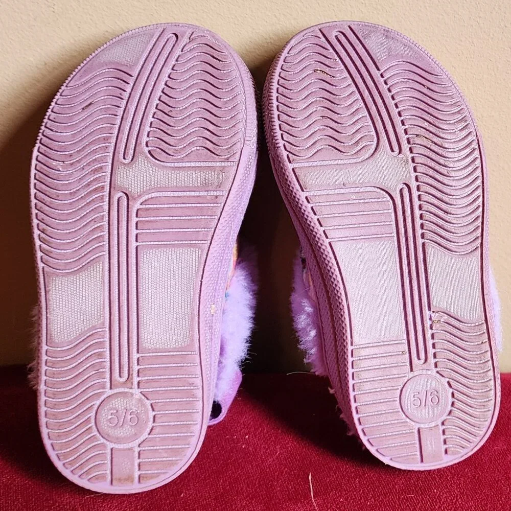 DISNEY Princess Slipper Baby Girl's Slip-On with Strap Purple Size 5/6